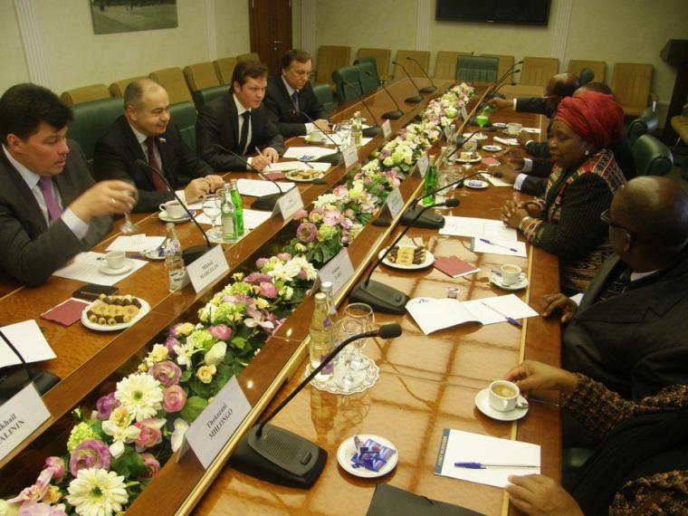 AUC Chairperson Dr. Nkosazana Dlamini Zuma and the Deputy Prime Minister of the Russian Federation, Mr. Arkady Dvorkovich have discussed areas of cooperation