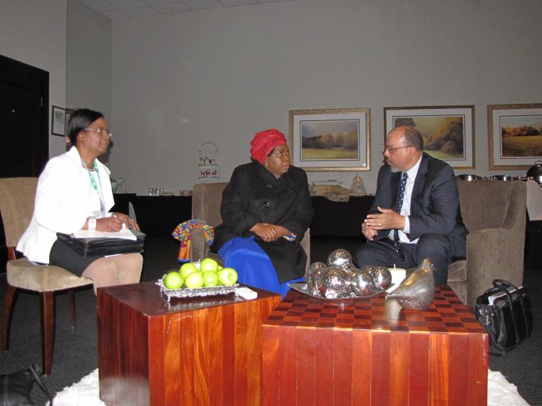 Dr. Dlamini Zuma met Mr. Martin Mogwanja, Deputy Executive Director of UNICEF