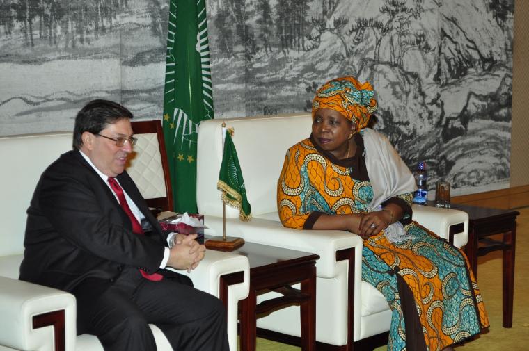 AUC Chairperson in Discussion with Cuban Foreign Affairs Minister