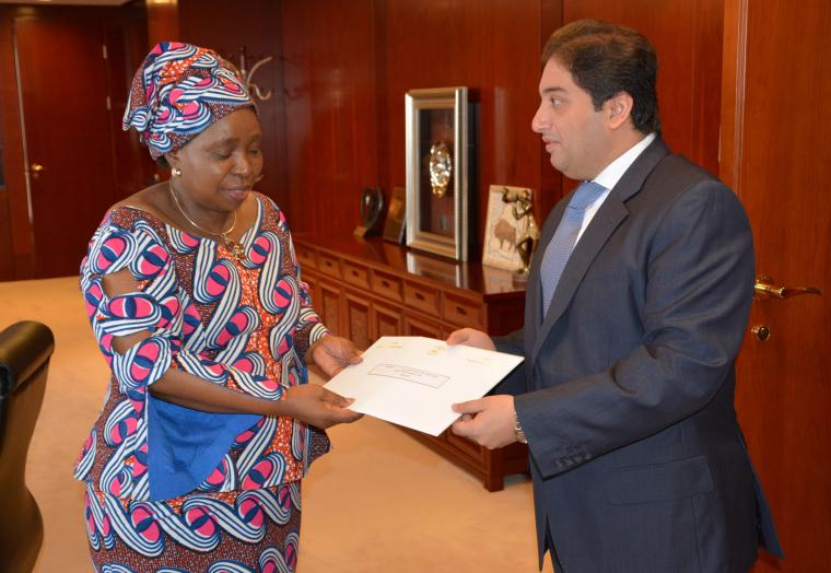 New non AU Member State Permanent Representatives to the African Union present letters of Credence to the AUC Chairperson