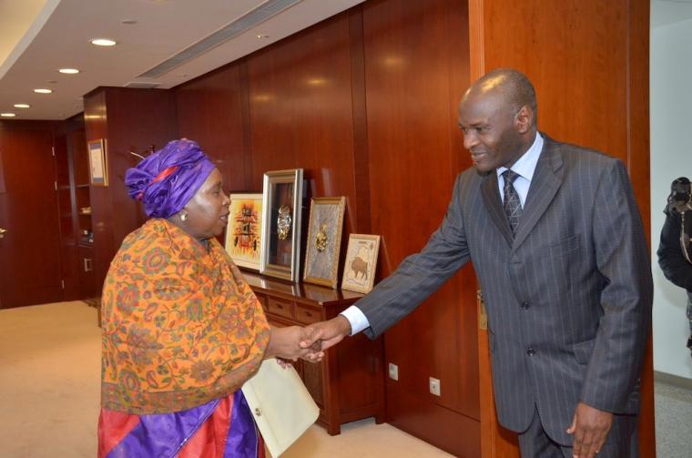 The New Ambassador of Zimbabwe presents letter of Credence to the AUC Chairperson