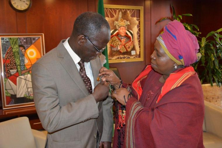 Nigerian Ambassador bids farewell to the AU Commission Chairperson