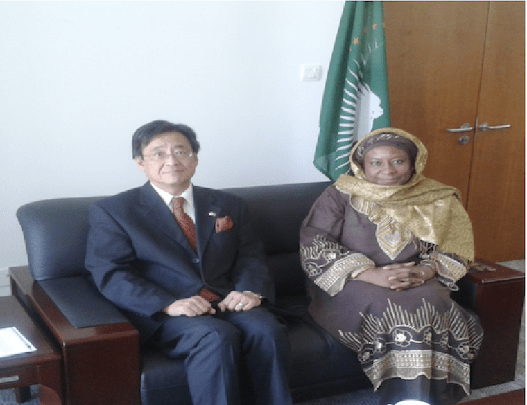 AU Commissioner discuss  with the Ambassador of the Republic of Japan Ways of Ensuring Political Stability in African Through Sustainable Governance