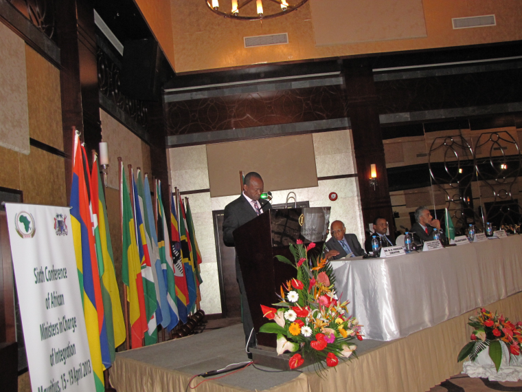 Sixth Conference of African Ministers In Charge of Integration 15-19 April 2013, Port Louis, Mauritius