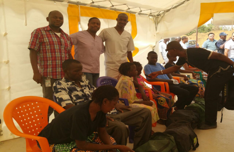 ASEOWA Guinea – 12 Ebola Survivors at the AU run Ebola Treatment Unit