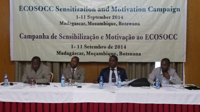 AU Sensitization and Motivation Campaign in Mozambique for the 2nd ECOSOCC General Assembly, 5 September 2014