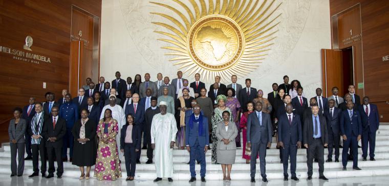 Family photo of the 47th Ordinary Session of the PRC, 15 January 2024, Addis Ababa, Ethiopia